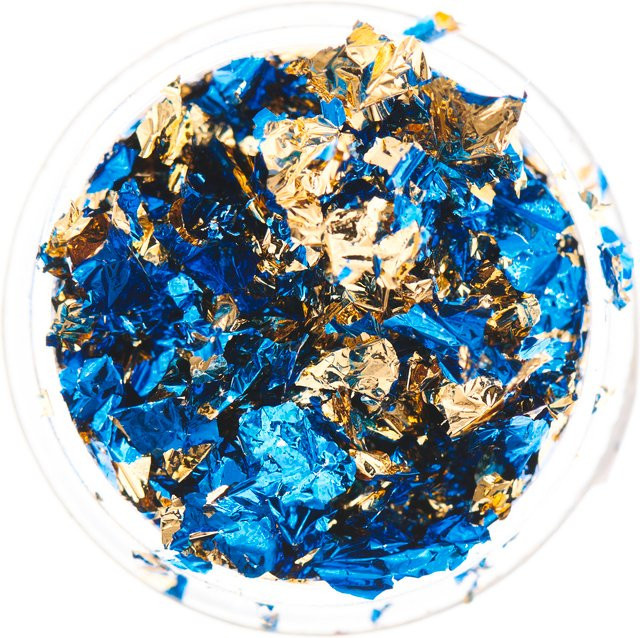 Rico Design Blattmetall für Resin in Gold und Blau - Bild 1