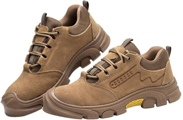 Avant-garde Arbeitsschutzschuhe für Herren aus Leder, feuerfest und rutschfest, Farbe: Braun, Größe: 46 - Bild 1