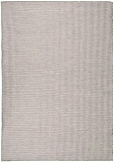 vidaXL Outdoorteppich Flachgewebe in Taupe, UV-beständig, B/T: 160 x 230 cm - Bild 1