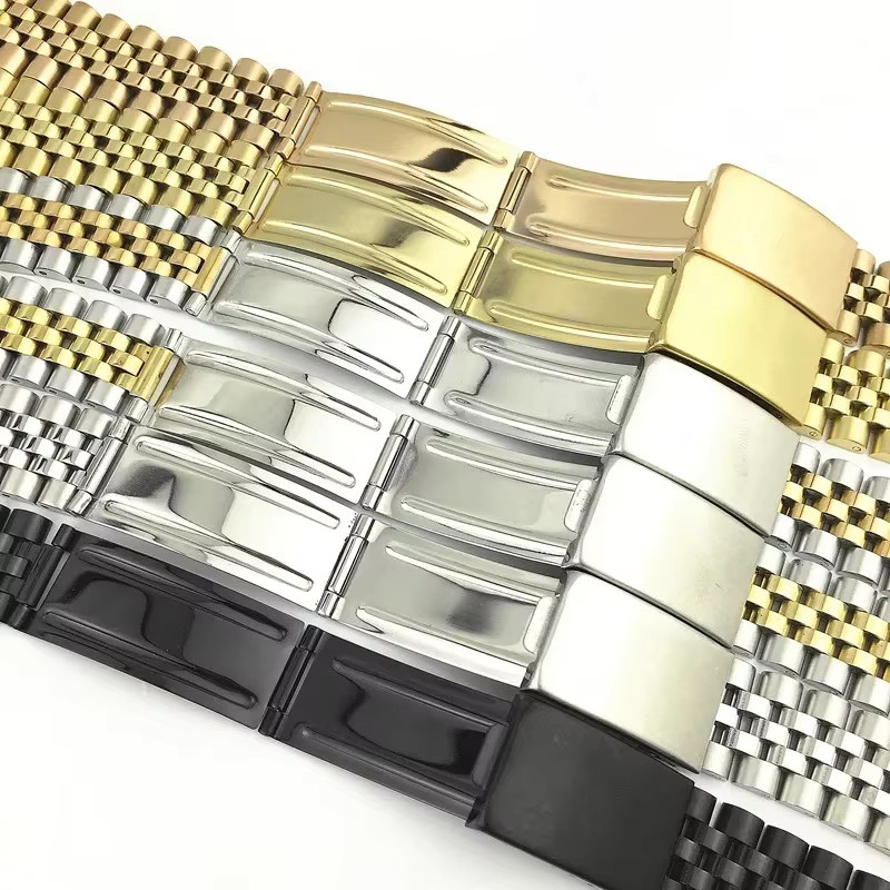 Uhrenarmband Edelstahl, gebogenes Ende, Herren - Bild 4