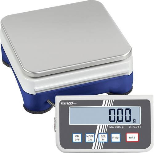 Kern PCD 10K0.1 Präzisionswaage in Silber mit 10 kg Wägebereich und 0,1 g Ablesbarkeit - Bild 1