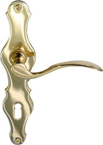 ALPERTEC Langschild-Garnitur Susan in Messing Goldfarben Poliert - Bild 1