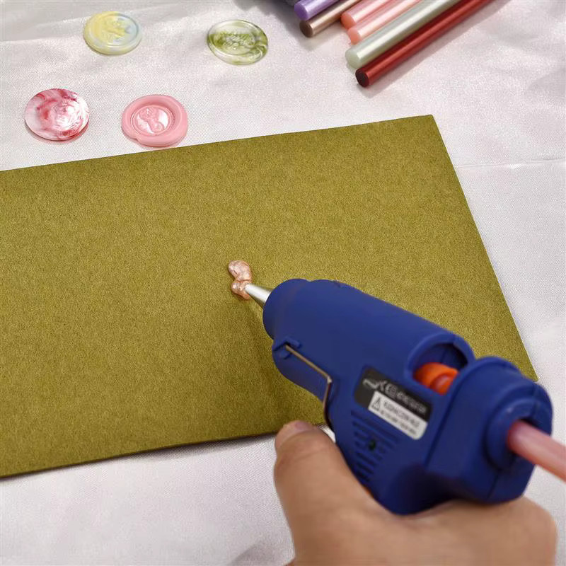 5er-Set Siegelwachs-Stifte in Blau und Multicolour für Heißklebepistolen zur DIY-Dekoration, Länge: 20 cm - Bild 4