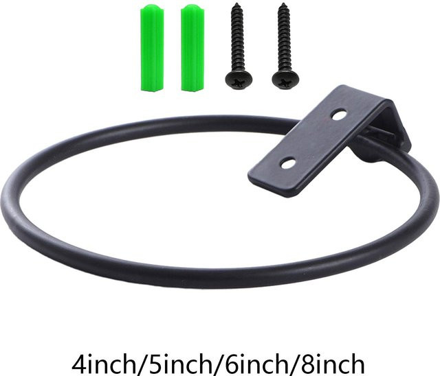 Metall Blumenpflanzer Wandhalterung mit Ringen für Balkon, Garten und Innenbereich - Bild 1