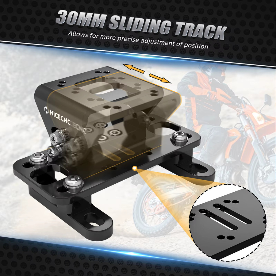 NICECNC Universelle GPS-Halterung in Schwarz für KTM EXC, Husqvarna TE/FE, GasGas EC, Sherco SE-R/SE-F und TM Racing Modelle - Bild 6