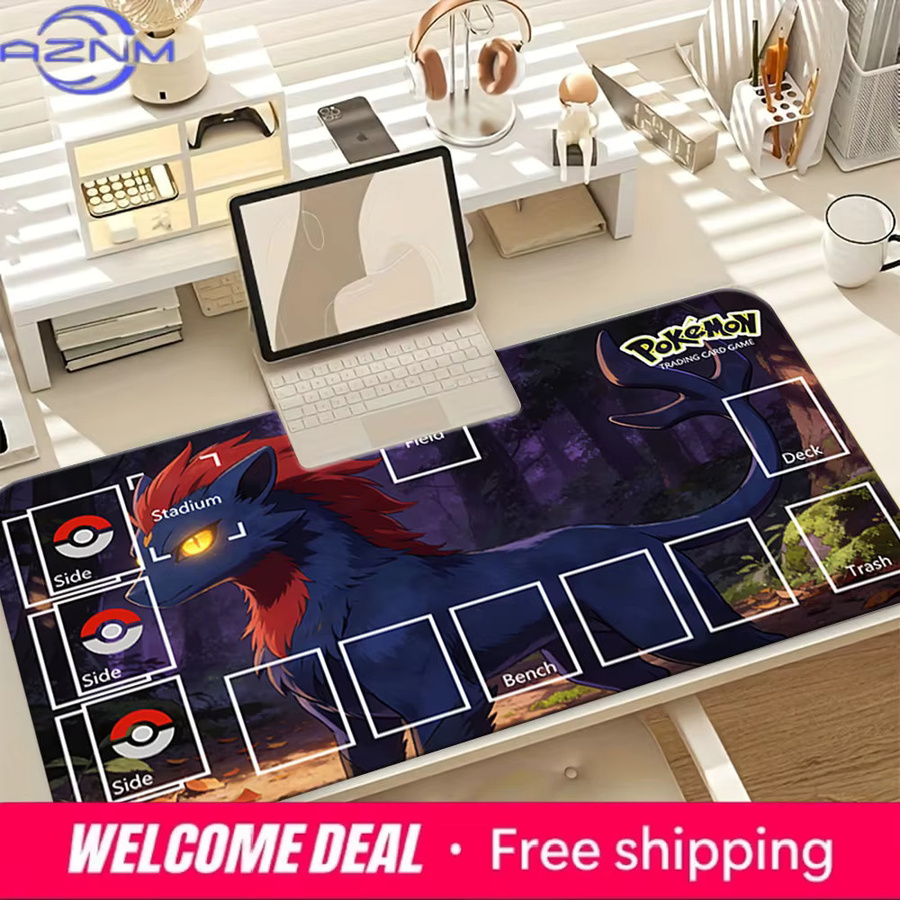 Potdemiel Pokémon Liepard Themen-Spielmatte, Rutschfeste Kartenspielmatte - Bild 2