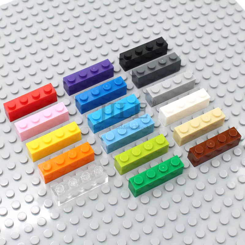 jile MOC Bausteine Ziegel, 100-teiliges Set, Bunt / Mehrfarbig - Bild 2
