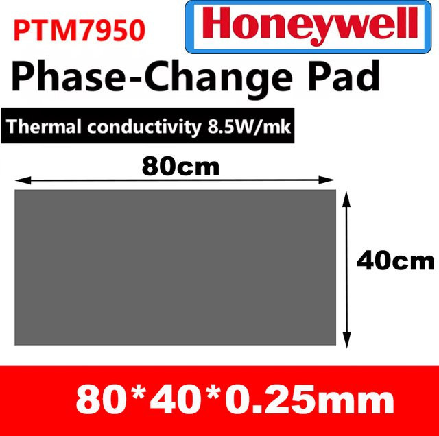 Honeywell PTM7950 Phasenwechselpad Wärmeleitpad für Laptop CPU GPU in Grau - Bild 1