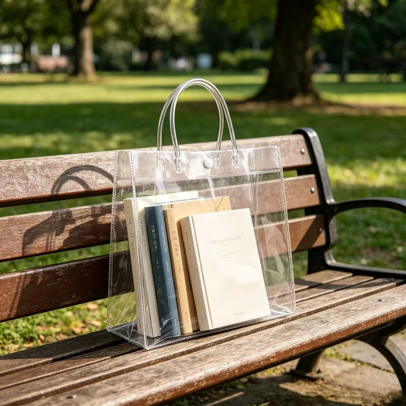 Transparente PVC Geschenktüten und Reise-Aufbewahrungstaschen, wasserdicht und wiederverwendbar, Set aus 5 oder 10 Stück - Bild 4