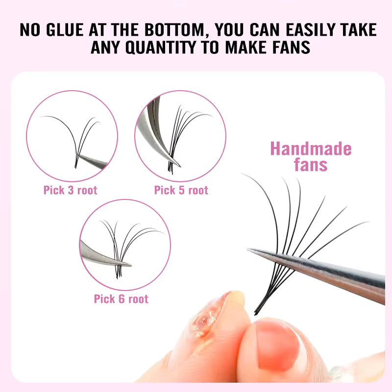 NATUHANA Camellia Easy Fan Volume Lashes, Black, Unisex - Bild 2