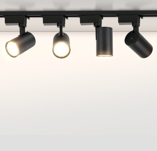 CHENBEN Set Schienenstrahler LED COB Spotlight in Schwarz für Wohnzimmer und Bekleidungsgeschäfte - Bild 1