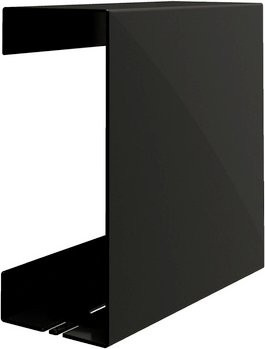 Schulte Duschablage zum Kleben aus Aluminium in Schwarz B/H/T: 22,5 x 22,5 x 9,5 cm - Bild 1