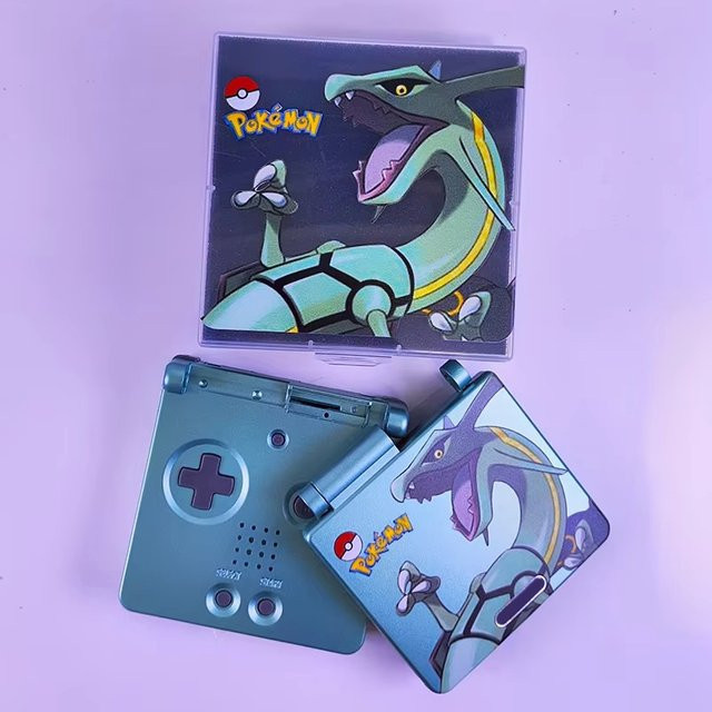 Bandai Pokémon Rayquaza Limited Edition GBA SP-Verpackungs- und Muschel-Set, Hülle mit Verpackungsbox - Bild 1