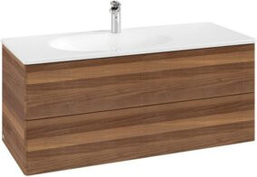 V&B Waschtischunterschrank Antao ohne Front in Warm Walnut, B/T/H: 118,8 x 50,4 x 49,3 cm - Bild 1