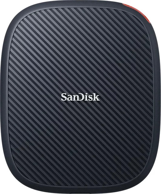 SanDisk Externe SSD mit 2 TB Speicherplatz, USB-C Anschluss, bis zu 1000 MB/s, Schwarz, IP65 Schutz - Bild 1