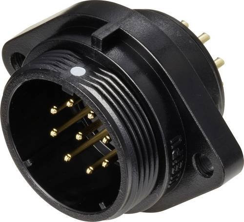 Weipu SP2113 Rundstecker Einbau-Stecker mit 9 Polen in Schwarz - Bild 1