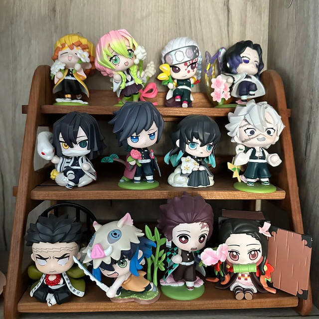 Bandai Demon Slayer Kimetsu no Yaiba Q-Version Tanjiro Inosuke Zenitsu, PVC-Figurine, Einzelfigur - Bild 1