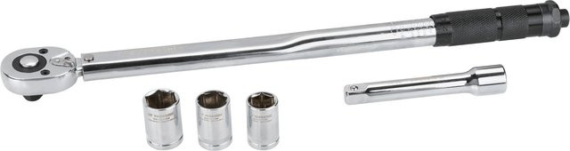 Parkside Drehmomentschlüssel-Set, 5-teilig, 1/2 Zoll, Silber - Bild 1