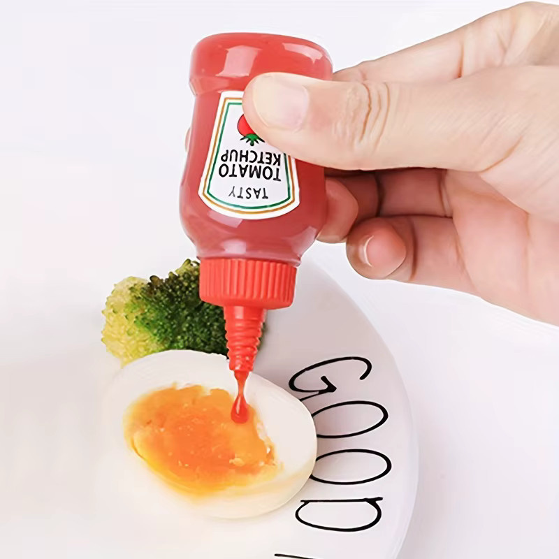 YOCITY Mini-Squeeze-Flaschen für Gewürze, Honig, Ketchup und Salatdressing, Quetschbare Behälter für Lunchboxen, 7,5 ml - Bild 2