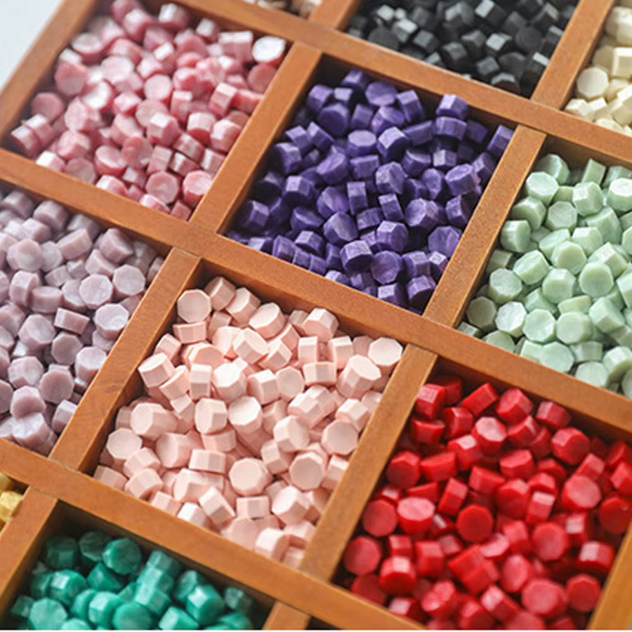 500g Versiegeltes Wachs in Mehrfarbig für DIY Stempel und Dekorationen von Hochzeitseinladungen und Briefen - Bild 3