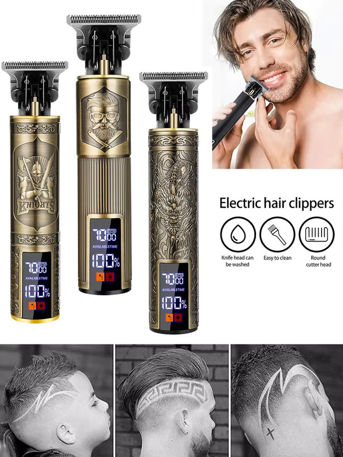 XMSJ Haarschneidemaschine, Gold, für Herren, Bart- und Körperhaar-Trimmer - Bild 5