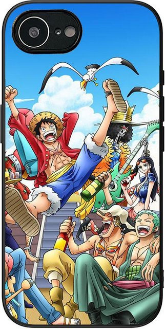 One Piece Handyhülle für Samsung Galaxy S25 S24 S23 S22 S21 Ultra Plus FE A55 A16 A15 5G mit Roronoa Zoro Luffy Nami Design in Multicolour - Bild 1