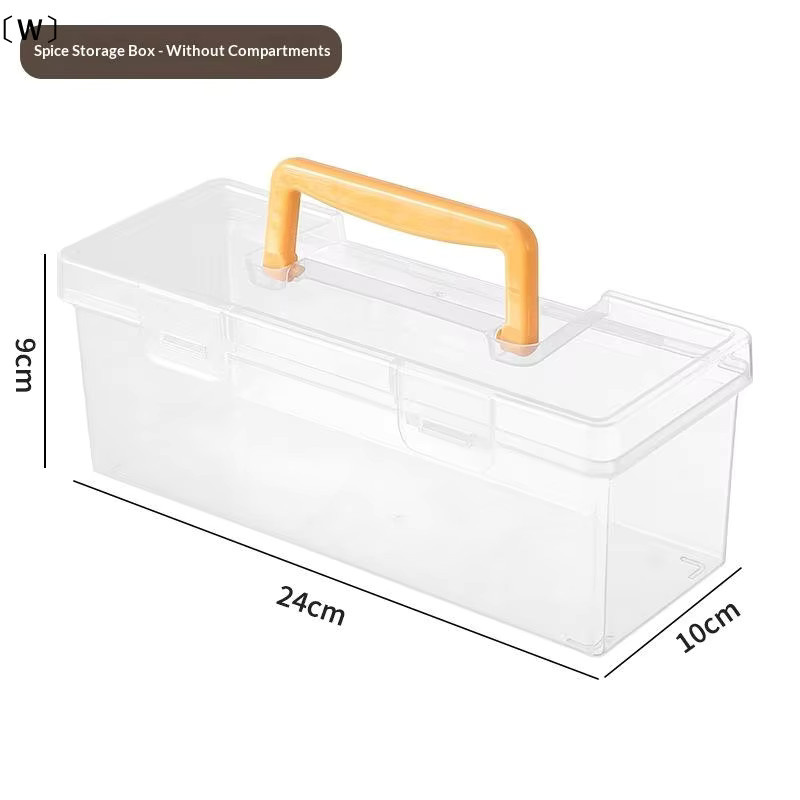 Professionelles Werkzeug-Organizer-Set aus transparentem Kunststoff mit Trennwänden und Snap-Lid zur Aufbewahrung von Kleinteilen oder Küchengewürzen - Bild 2