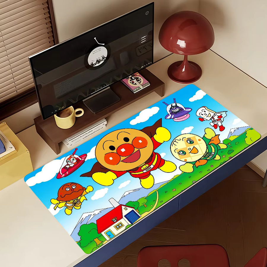 A-AnpanmanES Mauspad in Multicolour, rutschfeste Schreibtischunterlage aus Gummi für PC und Laptop - Bild 4