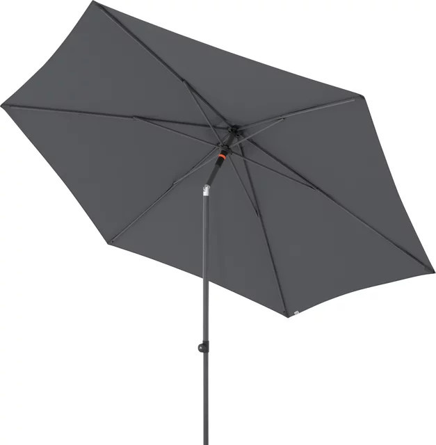 Doppler myZone Sonnenschirm Marktschirm mit Push-Up Mechanik in Anthrazit, Durchmesser: 300 cm - Bild 1