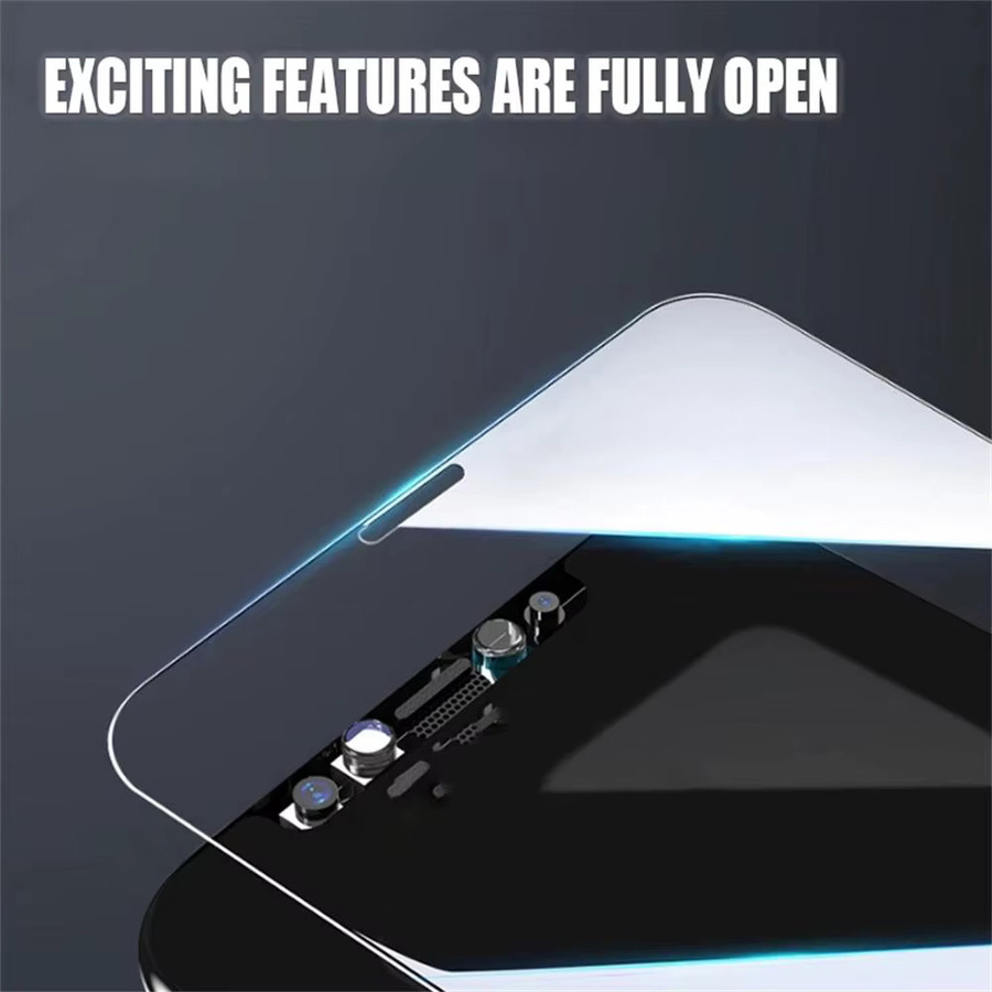 5 Stück Displayschutzfolien aus gehärtetem Glas für Apple iPhone 12 bis iPhone 17 Pro Max, transparent - Bild 2