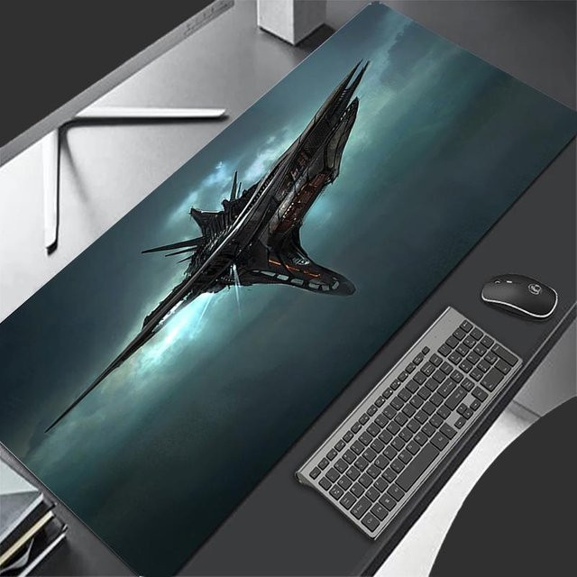 Star Citizen XXL Gaming Mauspad Rutschfeste Schreibtischunterlage für Tastatur und Maus in Multicolour B/T/H: 80 cm x 30 cm x 0,2 cm - Bild 1