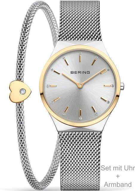 Bering Damenuhr, Quarz, Edelstahl, Silber, 30 mm, 3 ATM - Bild 1