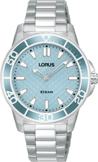 Lorus Damenuhr, Quarz, Edelstahl, Blau, 34 mm, 10 ATM - Bild 1