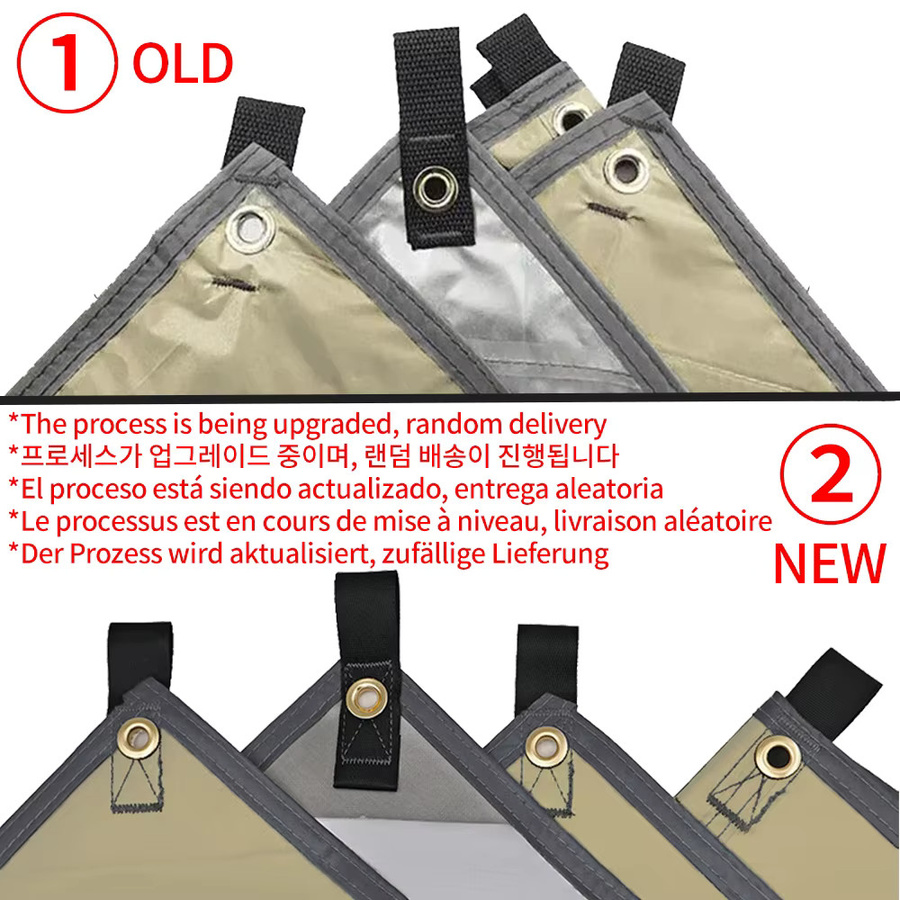 Top Lander Camping-Plane wasserdicht in Beige als Sonnenschutz und Gartenüberdachung - Bild 2