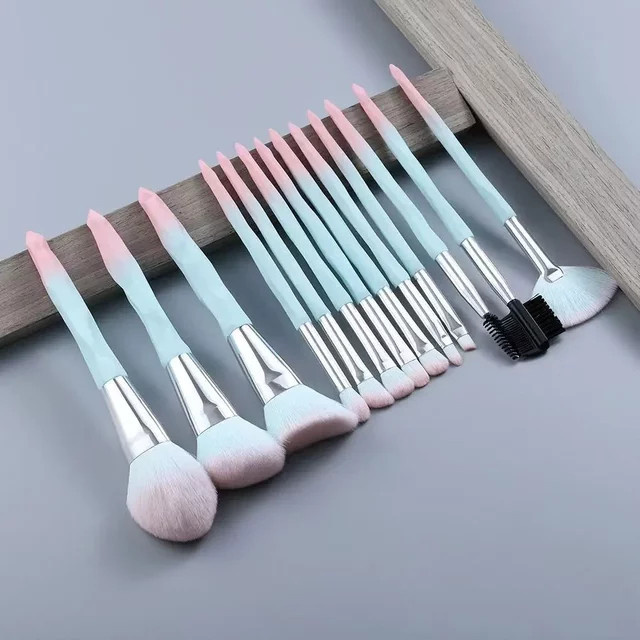 HUAZDS Make-up-Pinsel-Set, 12-teilig, mit Klarsichttasche, Unisex - Bild 1