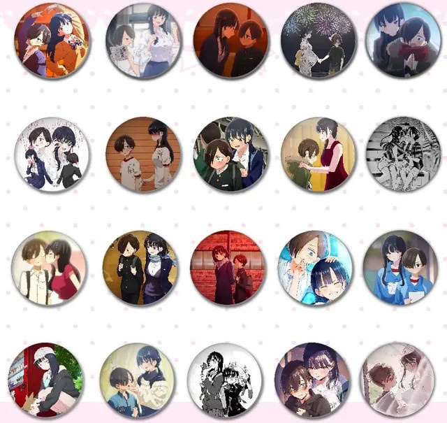 Brosche Die Gefahren in meinem Herzen Anime, Unisex - Bild 1