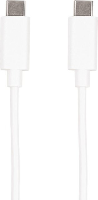 Vivanco USB-C-auf-USB-C-Kabel, weiß, 2 m - Bild 1