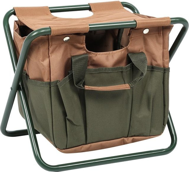 KONNWEI Tragbarer Klappstuhl Campinghocker mit Aufbewahrungstasche aus Eisen und 600D Oxford Tuch in Grün - Bild 1