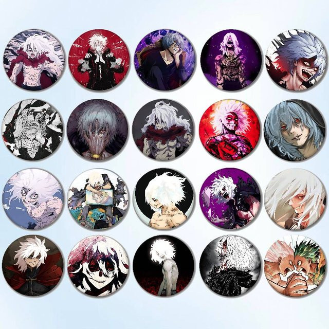 Brosche Tomura Shigaraki Anime, Runde Brosche, Unisex - Bild 1