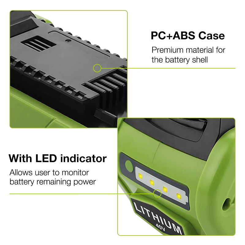 GreenWorks 40V 6000mAh Li-Ionen-Akku für G-MAX Elektrowerkzeuge - Bild 5