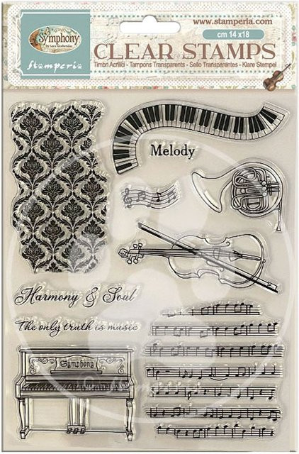 Stamperia Clear-Stamps Symphony durchsichtige Silikonstempel - Bild 1