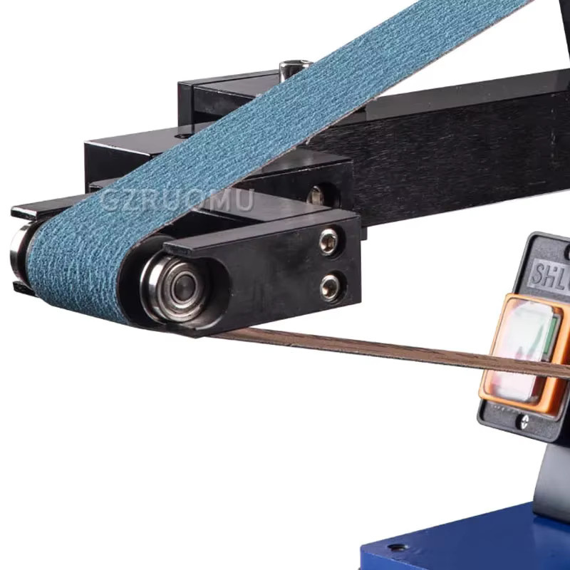 GZRUOMU Elektrische Bandschleifmaschine und Polierer mit 3 Geschwindigkeitsmodi, 2,2 kW, Blau - Bild 4