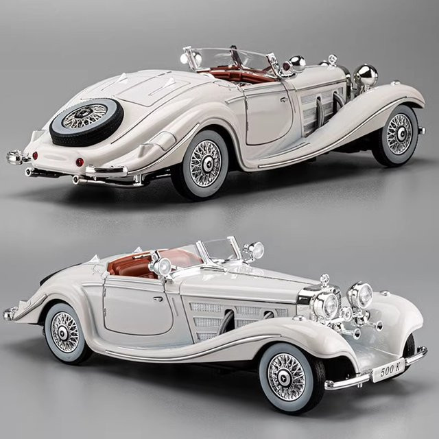 WELLY 1936 Benz 500K Automodell, 1:24, Metall, mit Licht und Sound - Bild 1