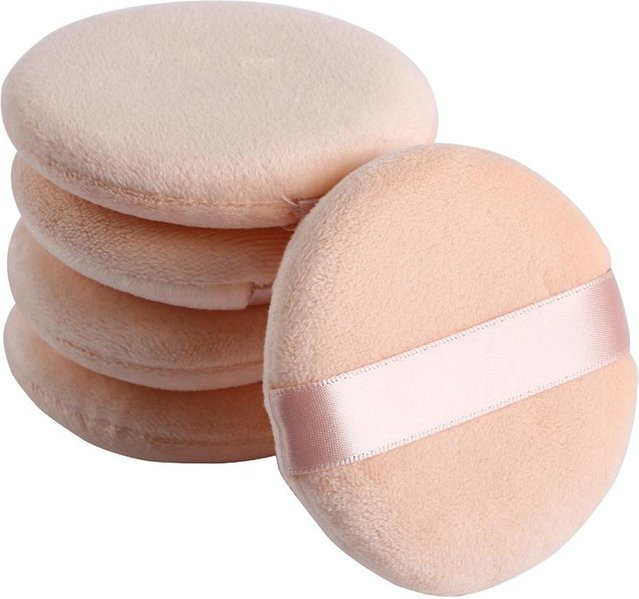 5 Stück Gesichtspuder-Foundation-Puff, rund, weich, Unisex - Bild 1