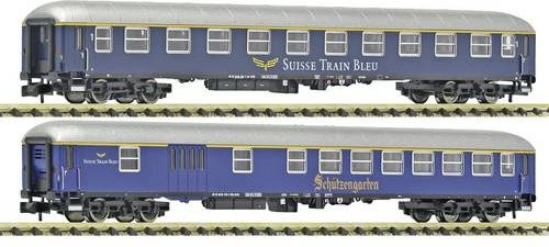 Fleischmann Suisse Train Bleu, Schnellzugwagen, 2-teiliges Set, Spur N - Bild 1