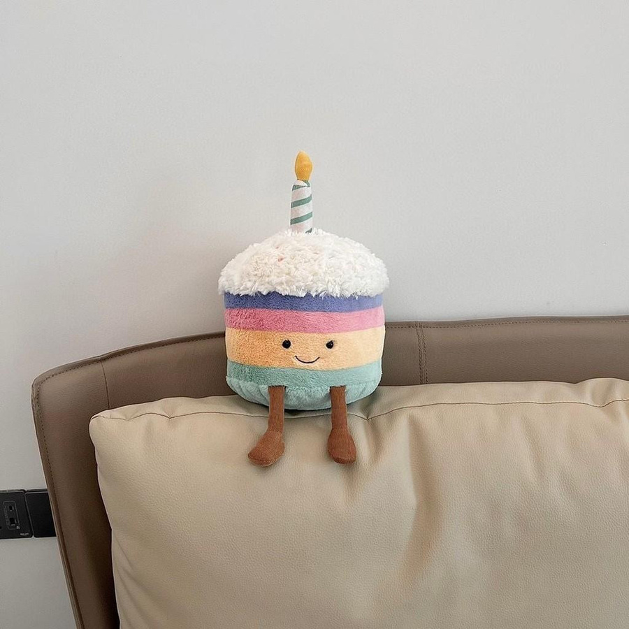 Jellycat Regenbogen-Geburtstagskuchen Plüschkissen in Bunt/Mehrfarbig - Bild 2