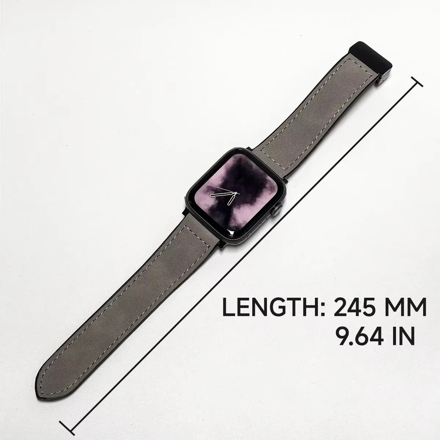 FancyWrist Uhrenarmband Leder, Schwarz, Unisex - Bild 4