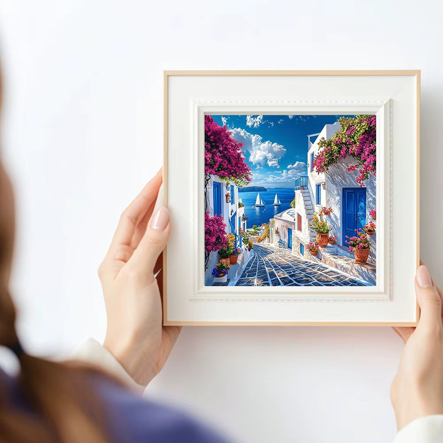 Huacan 5D-Diamantgemälde zum Selbermachen Landschaft und Stadt in Multicolour B/H: 20 x 20 cm - Bild 3