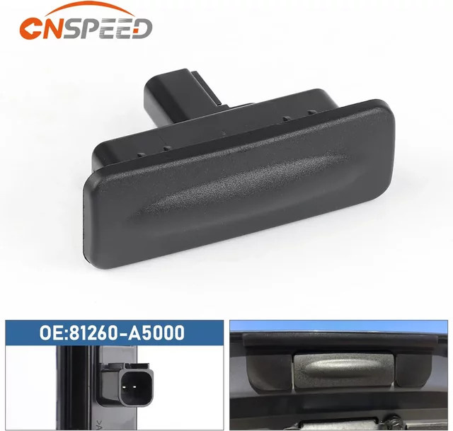 CNSPEED Heckklappenöffner für Hyundai Elantra GT, Kia Ceed und Hyundai i30, Schwarz, Teilenummer 81260-A5000 - Bild 1