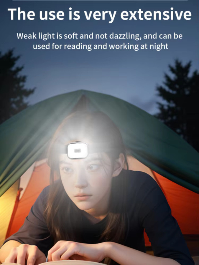JIASHUAIXIN Tragbare magnetische COB-Flutlichtlampe mit RGBW-Funktion, wiederaufladbare LED-Stirnlampe in Schwarz für Outdoor, Camping und Arbeit - Bild 7